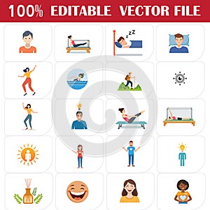 Fitness Activities Vector bundle pack