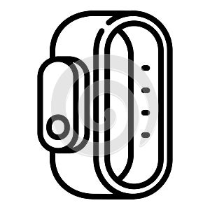 Fitness activity tracker icon, outline style