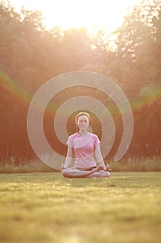 Fitness Asian Chinese woman do yoga