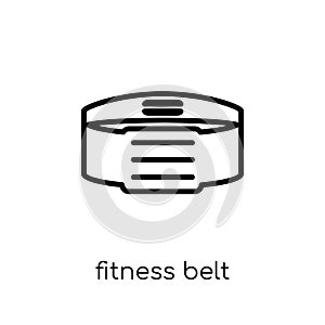 fitness Belt icon. Trendy modern flat linear vector fitness Belt