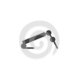 Fitness bench vector icon
