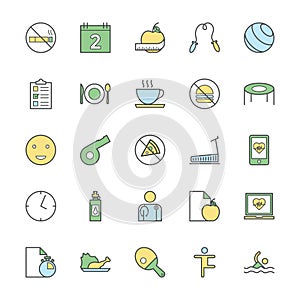 Fitness Bold Vector Icons 3
