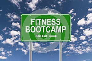 Fitness bootcamp, next exit illustration