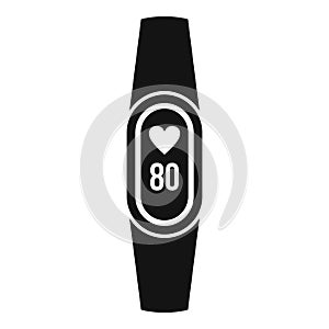 Fitness bracelet icon, simple style