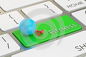 Fitness button, key on keyboard