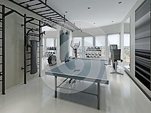 Fitness center minimalism style