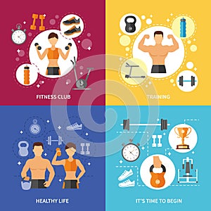 Fitness Club Healthy Life Concept