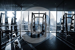 Fitness club interior