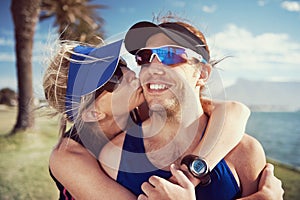 Fitness couple portrait