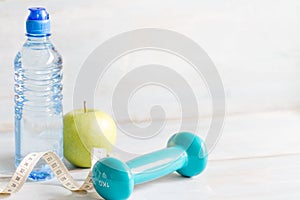 Fitness diet and healthy lifestyle concept background