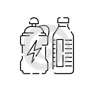 Fitness and Gym line icons. Sport and Fitness Icons Set vector design. Black and White Icon Series Fitness Icon. Healthy lifestyle