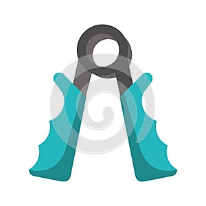 Fitness hand grip equipment vector illustration