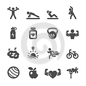 Fitness icon set 2, vector eps10