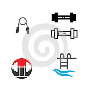 fitness icon Vector Illustration design Logo