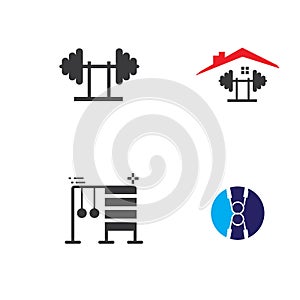 fitness icon Vector Illustration design Logo