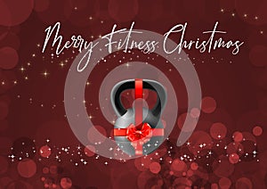 Fitness Merry Christmas and Happy New Year motivation quote for your better workout