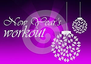 Fitness Merry Christmas and Happy New Year motivation quote for your better workout