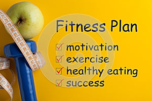 Fitness Plan Concept