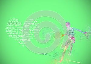 Fitness Runing Abstract Background