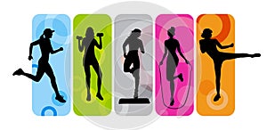 Fitness silhouettes