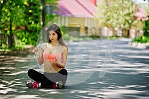 Fitness sport girl in sportswear