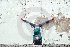 Fitness sport girl in the street