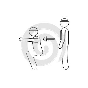 Fitness, squat outline icon. Element of fitness illustration. Signs and symbols icon can be used for web, logo, mobile app, UI, UX