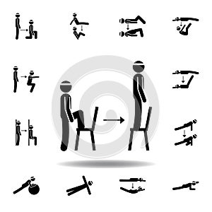 fitness, step up, chair icon. Element of fitness illustration. Signs and symbols icon can be used for web, logo, mobile app, UI,