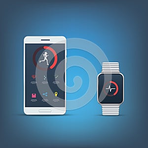 Fitness tracker application user interface kit