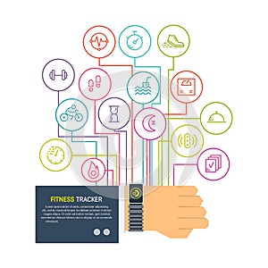 Fitness tracker infographic
