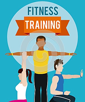 Fitness trainning people