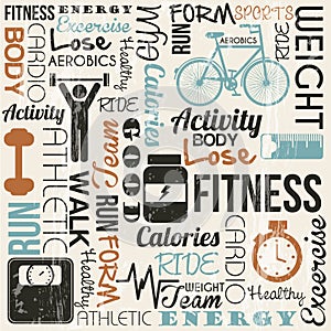 Fitness vector photo