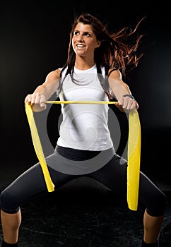 Fitness woman exercising