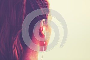 Fitness Woman Listening to Music