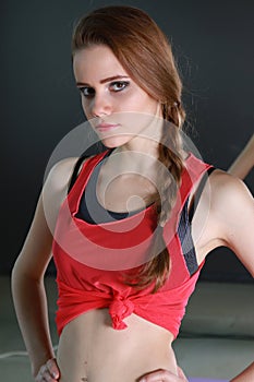 Fitness woman portrait