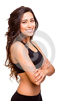 Fitness woman posing