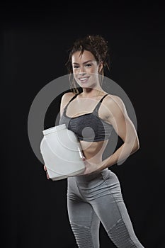 Fitness Woman, studio shot