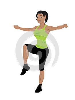 Fitness women exercise photo