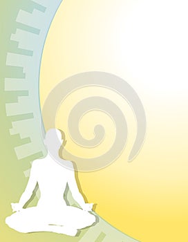 Fitness Yoga Figure Background