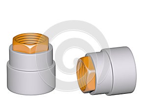 Fitting - PVC connection coupler