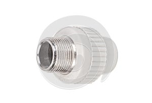 Fitting - PVC connection coupler to connect polypropylene tubes