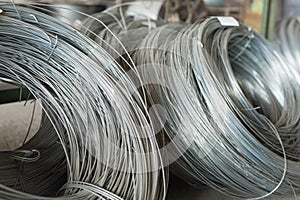 Fittings, mesh in warehouses. production warehouse at the cable plant