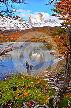 Fitz Roy mountain in El Chalten, Argentina Patagonia