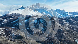 Fitz Roy Mountain At El Chalten In Patagonia Argentina.