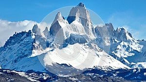 Fitz Roy Mountain At El Chalten In Patagonia Argentina.