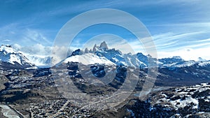 Fitz Roy Mountain At El Chalten In Patagonia Argentina.