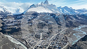 Fitz Roy Mountain At El Chalten In Patagonia Argentina.