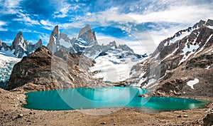 Fitz Roy mountain and Laguna de los Tres, Patagonia, Argentina