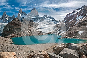 Fitz Roy mountain and Laguna de los Tres, Patagonia, Argentina photo