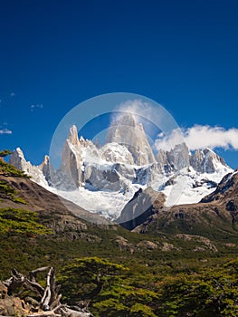 Fitz Roy mountain near El Chalten, in the Southern Patagonia, on the border between Argentina and Chile